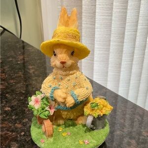 Charming Yellow Bunny Medium Candle Topper